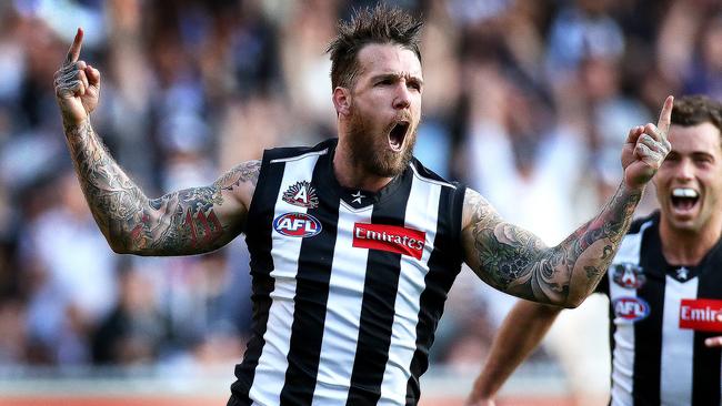 Round 6: Collingwood v Essendon Dane Swan goal third quarter.   Picture:Wayne Ludbey