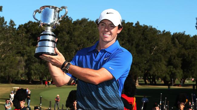 McIlroy won the 2013 Australian Open Golf Championship at Royal Sydney Golf Course. pic. Phil Hillyard