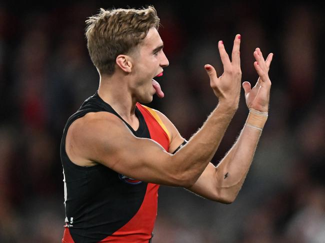 Matt Guelfi shut down Lachie Whitfield on Saturday. Picture: Daniel Pockett/AFL Photos