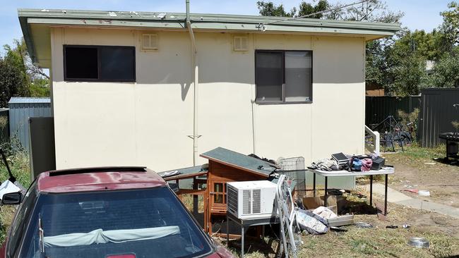 The bungalow where Samantha Kelly was bludgeoned to death. Picture: Nicole Garmston