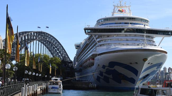 The Ruby Princess in Sydney this month. Picture: AAP