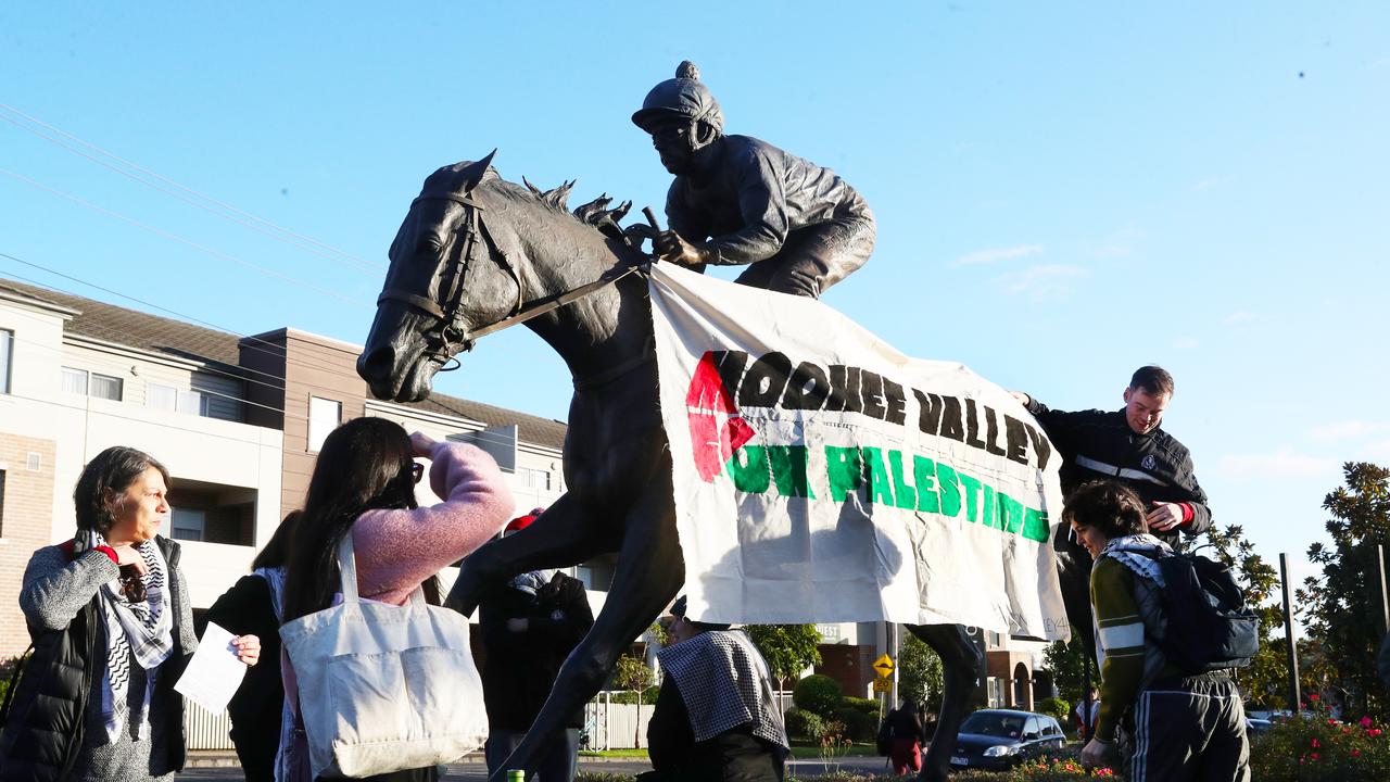 Labor delegates will meet again on Sunday after clashes with pro-Palestine protesters. Picture: David Crosling