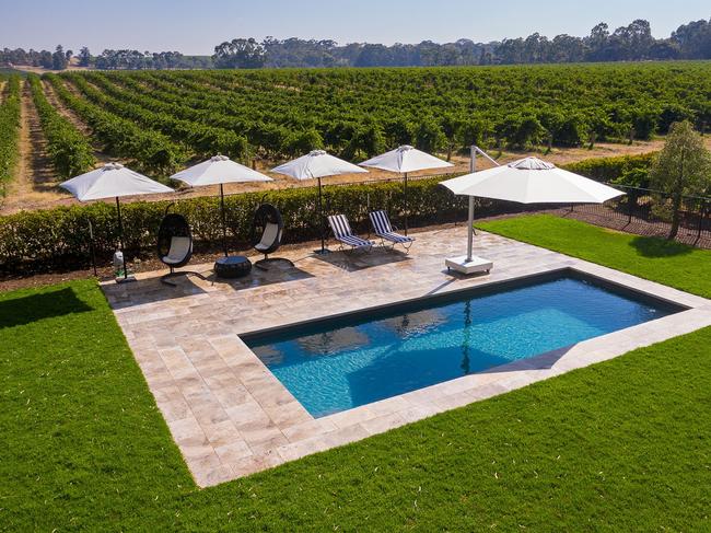 Pool at Le Mas in the Barossa.