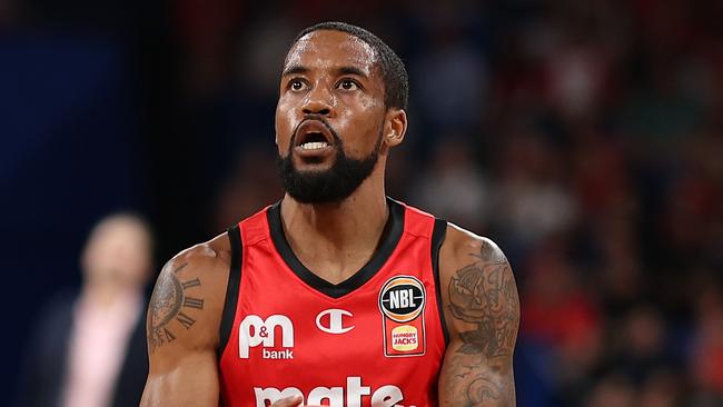 PERTH, AUSTRALIA - DECEMBER 01: Bryce Cotton of the Wildcats in action during the round 10 NBL match between Perth Wildcats and New Zealand Breakers at RAC Arena, on December 01, 2024, in Perth, Australia. (Photo by Paul Kane/Getty Images)