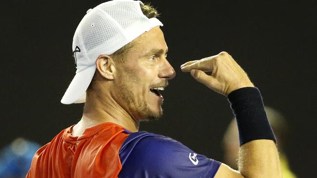 Lleyton Hewitt is a competitor. Picture: David Caird.