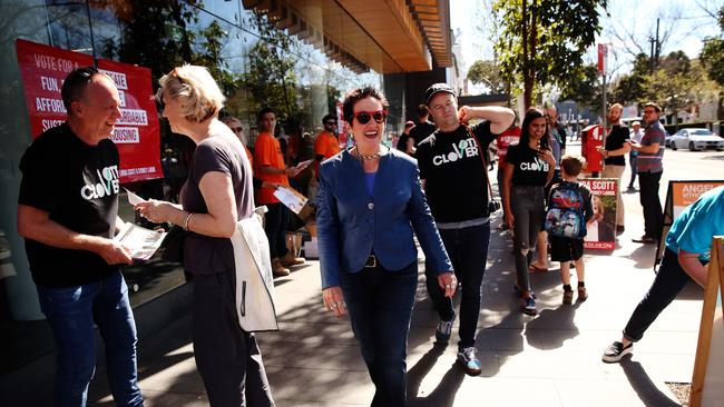 Lord Mayor Clover Moore during her 2016 re-election campaign.