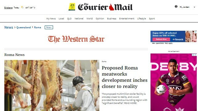 The latest news from across the Maranoa by the Western Star has a new home on the Courier Mail.