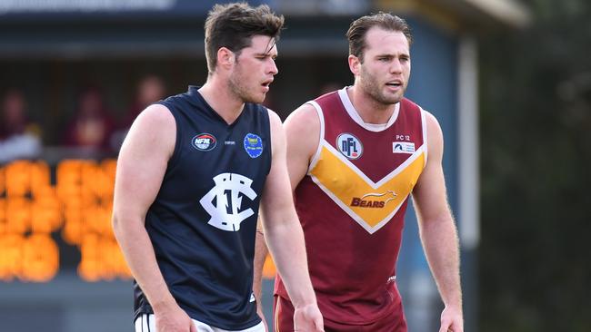 Joel Carter (left) will face his former club Epping as a member of Thomastown. Picture: Nathan McNeil