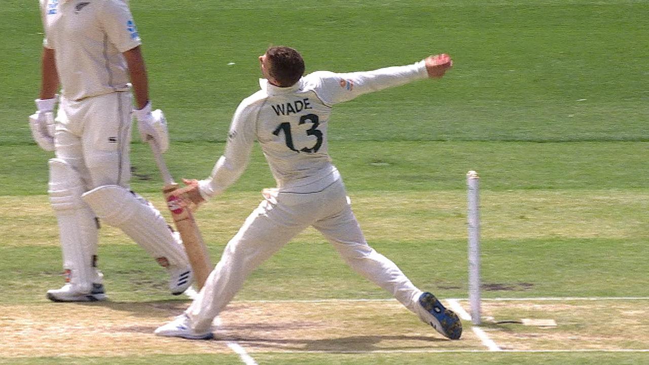 Matthew Wade bowled a no-ball and was hit for three fours in his one and only over at the MCG.