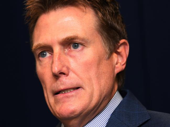 PERTH  , AUSTRALIA - NewsWire Photos MARCH 03, 2021 -Federal Attorney-General Christian Porter addresses the media  at a press conference in Perth Picture: Sharon Smith / NCA NewsWire