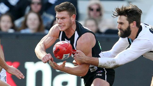 Taylor Adams loves life at the Pies. Pic: Michael Klein