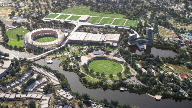 New designs as part of a master plan for the Gold Coast Sports Precinct at Carrara.