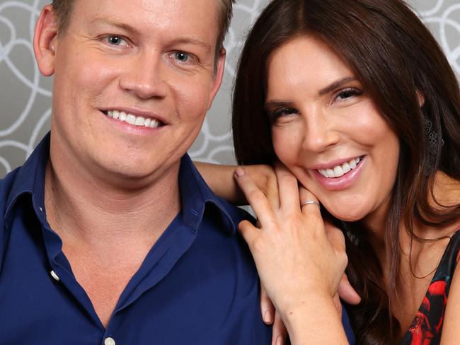 Tracey and Sean shock the other Married at First Sight couples when they reveal they are together. Pictured during a photo shoot at Channel 9 in Willoughby. Picture: Jonathan Ng