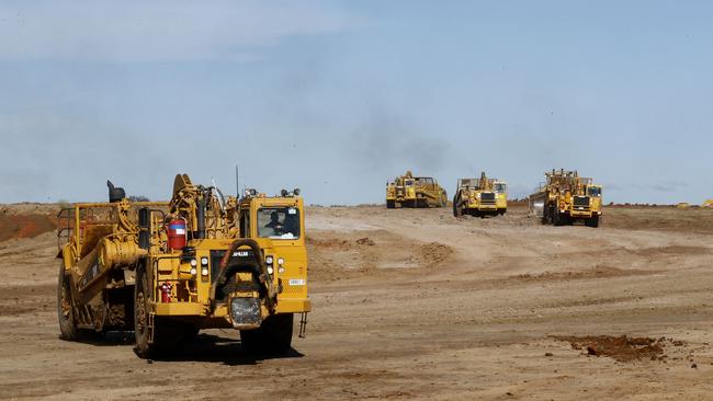 Major earthworks began in March. Picture: John Appleyard