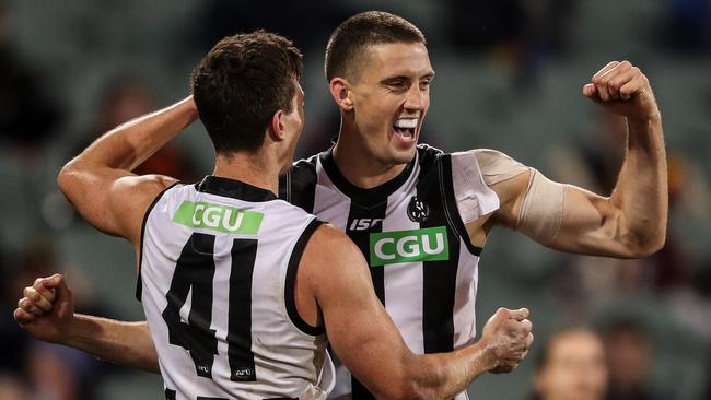 Darcy Cameron has made a huge impact up forward for the Magpies.