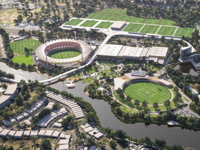 New designs as part of a master plan for the Gold Coast Sports Precinct at Carrara.