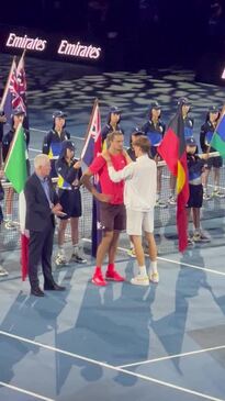 Jannik Sinner's classy act applauded by Aussie Open crowd