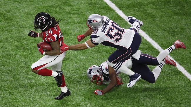 Devonta Freeman breaks free for the Falcons. Picture: Getty