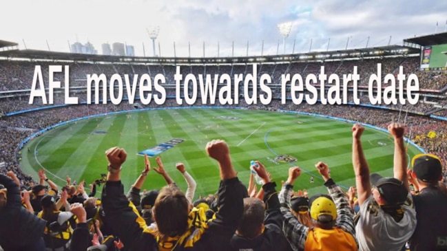 AFL moves towards restart date