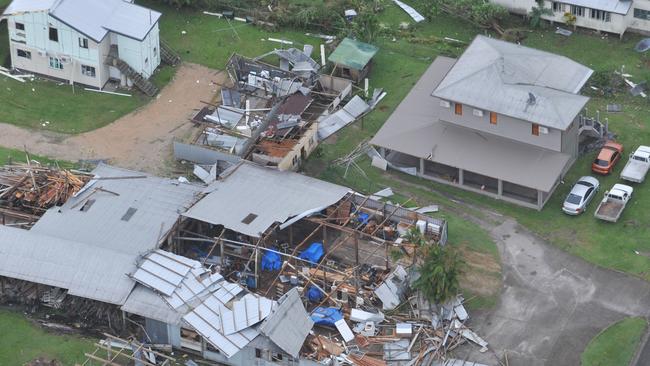 Ten anniversary of Cyclone Yasi. Severe Tropical Cyclone Yasi 2011. Tully, houses destroyed. Picture: Evan Morgan