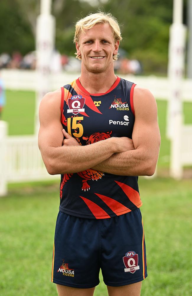 QAFL captain Seb Rogers (Noosa), . pic Lyndon Mechielsen/Courier Mail