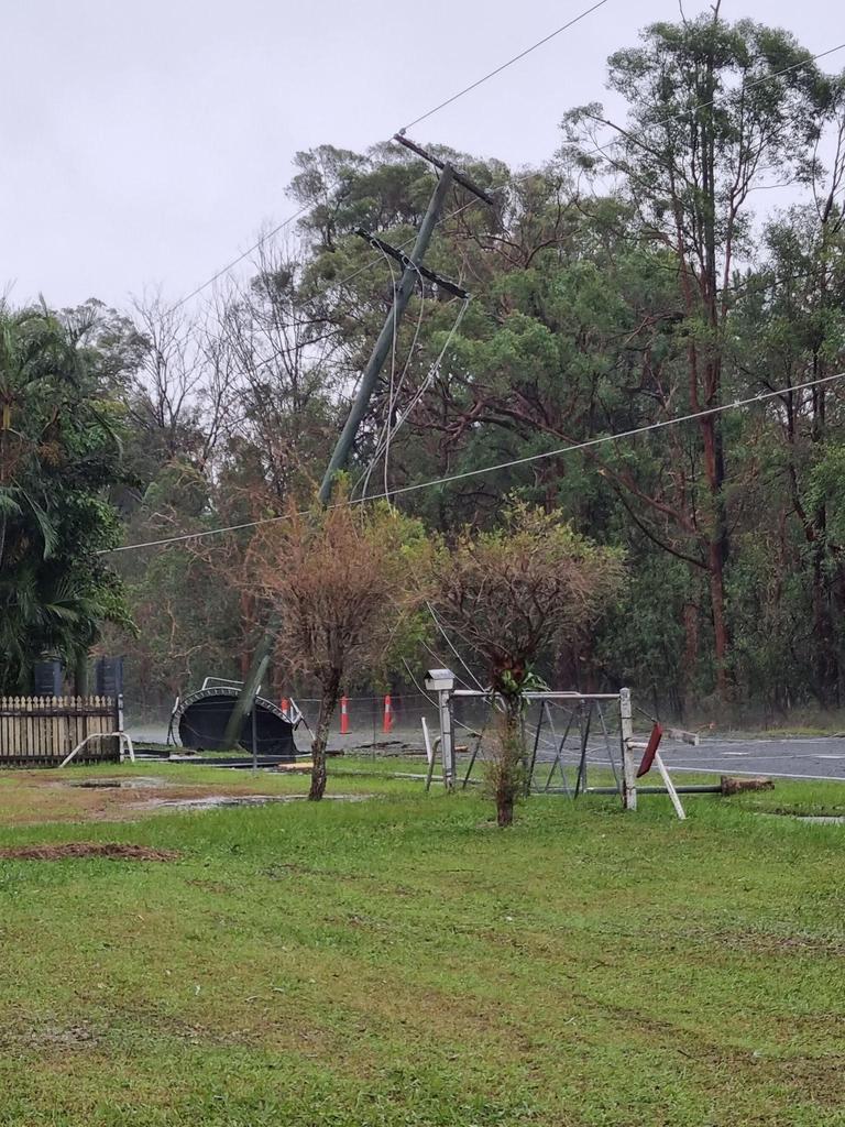 Amyee Valentine took these pictures of the damage at Landsborough. Picture: Amyee Valentine