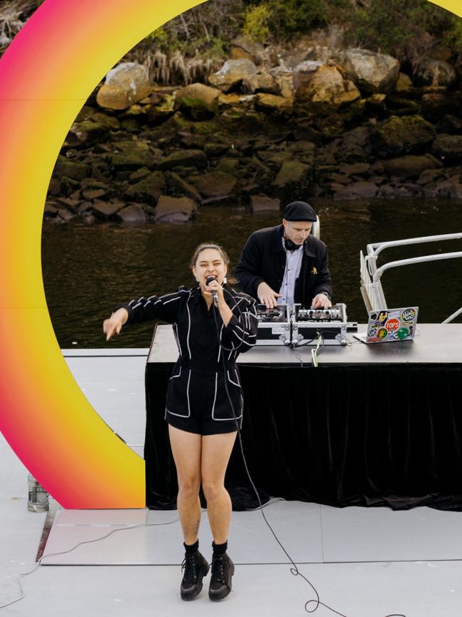 Grace Chia performing as part of the Mona Foma launch for 2024. Picture: Supplied