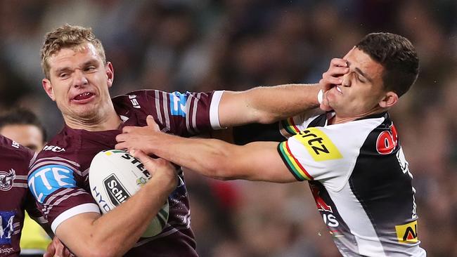 Tom Trbojevic was everywhere for the Sea Eagles but it wasn’t enough in the end.