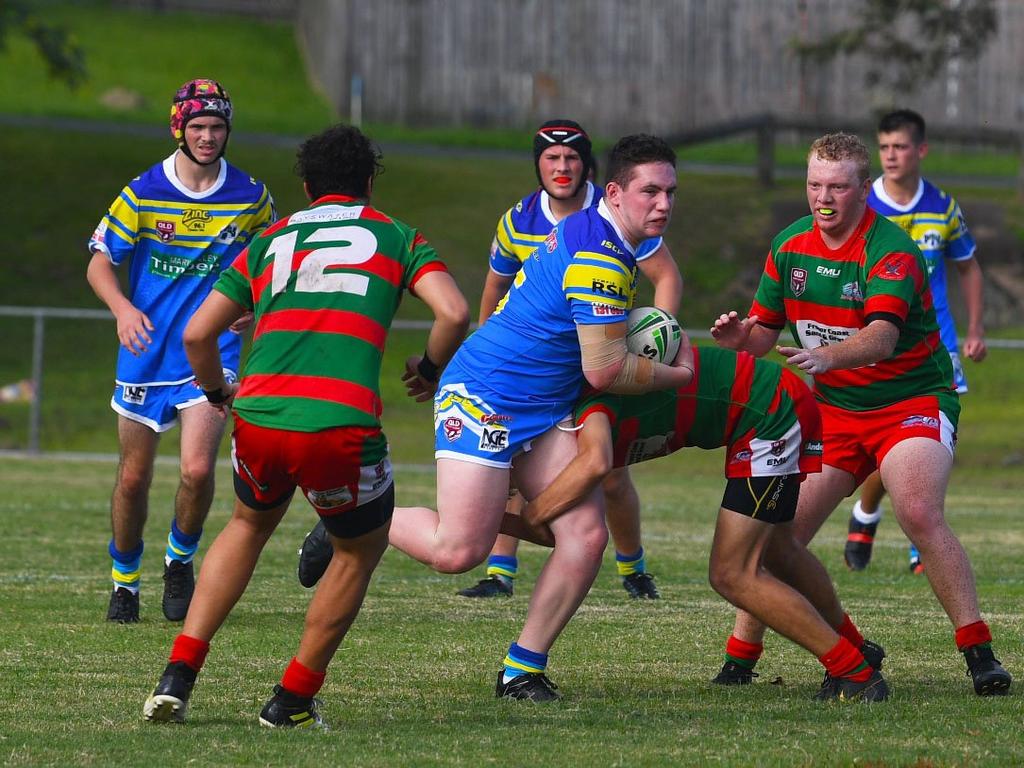 Alec Jardine in action for the Gympie Devils under-18 side in a trial match earlier this year. The Devils hope a return to the field isn't far away.  Picture: Shane Zahner