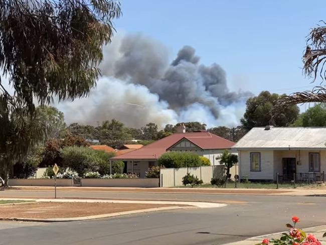 Fires in Corrigin burn through night. Picture Facebook.jpg