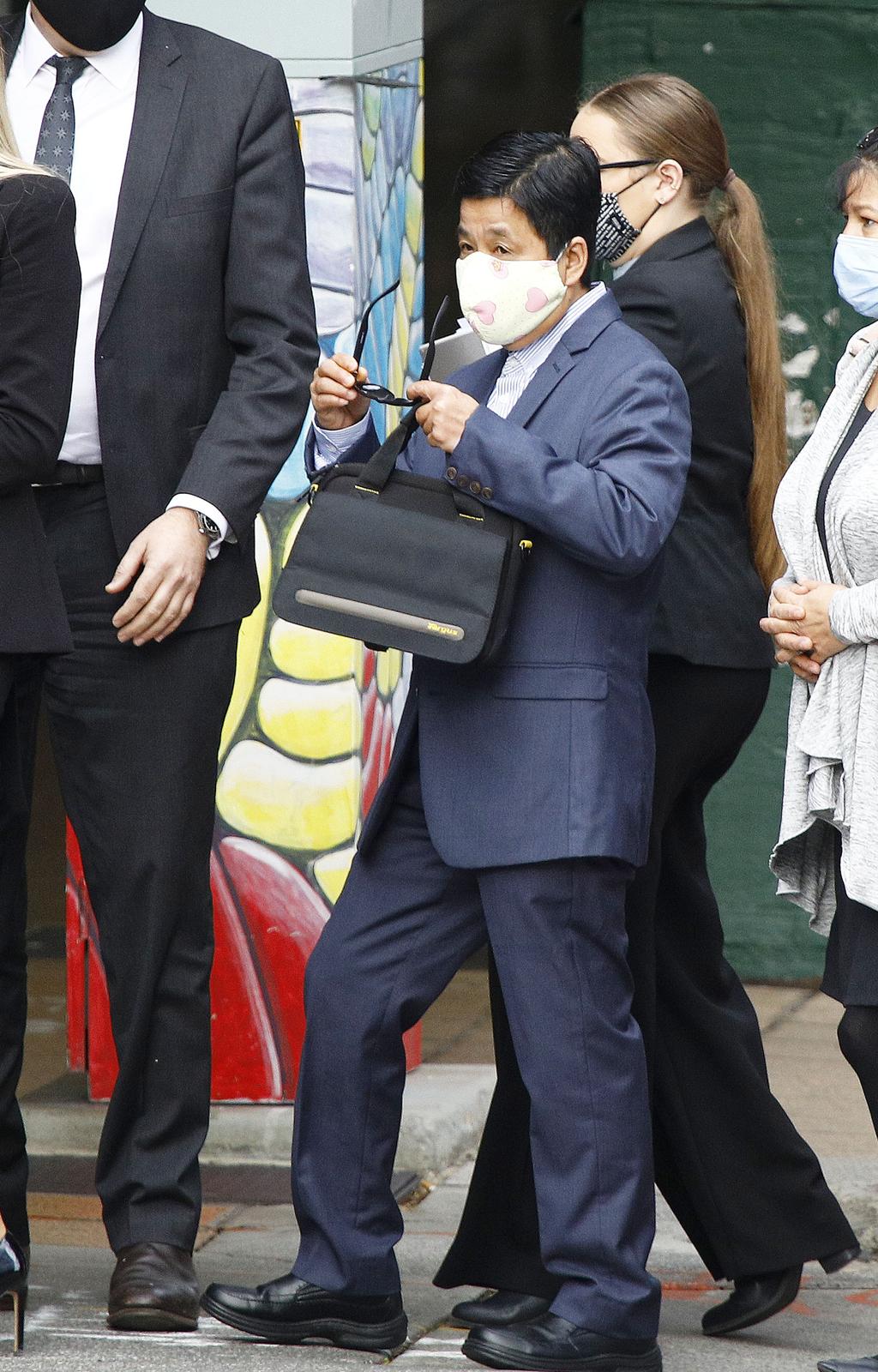 Former farm worker My Ut Trinh outside Brisbane District Court. Picture: Tertius Pickard/NCA NewsWire