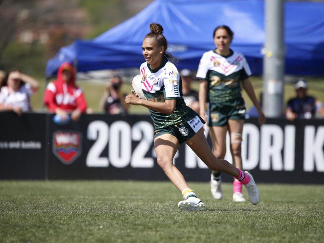 Brittnee Jerrard. Redfern All Blacks vs Bourke Warriors, Women. Koori Knockout Grand Finals, Bathurst. Picture: Warren Gannon Photography