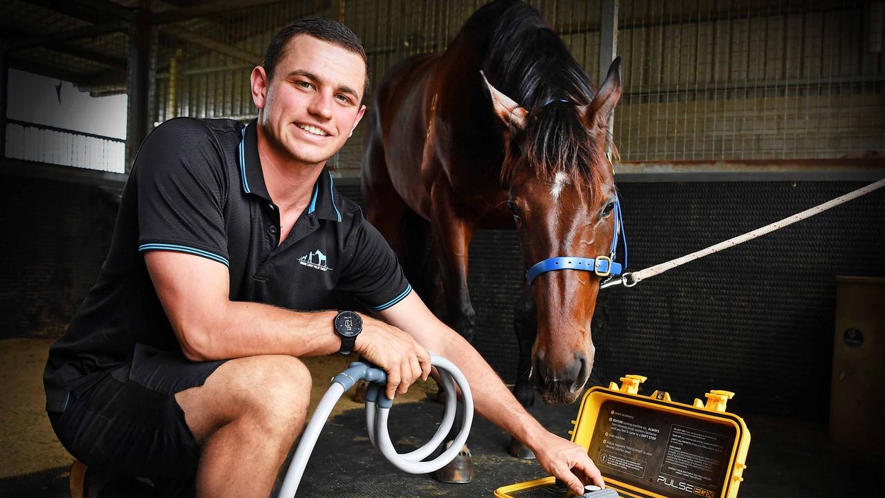 Rising trainer George Carpenter, who is also the owner and founder of Sunshine Coast Pulse Therapy. Picture: Patrick Woods.