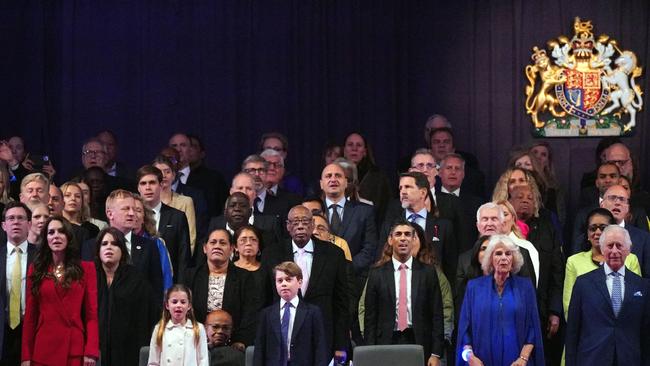 The royals took in the show from the royal box alongside other dignitaries. Picture: Yui Mok - WPA Pool/Getty Images)