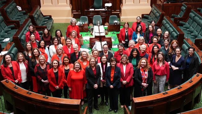 Premier Jacinta Allan leads an equal parliament, with 50/50 men and women.