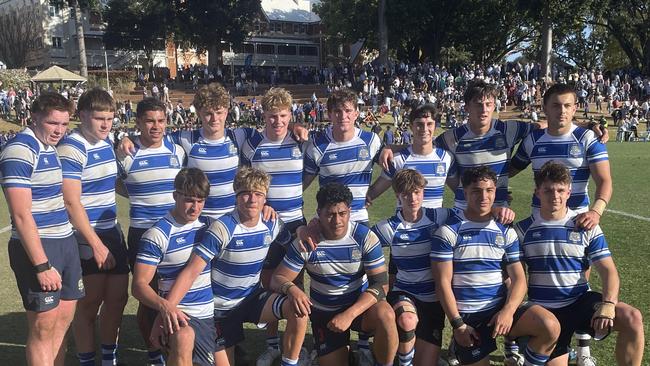 The 2023 Nudgee premiership winning team.