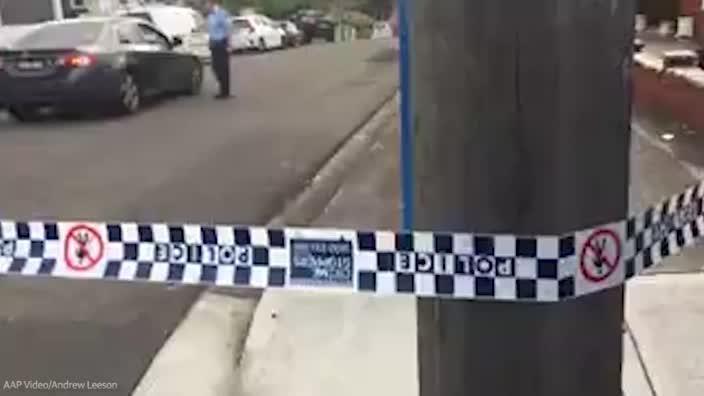 Police establish crime scene after shooting in Sydney's south-west