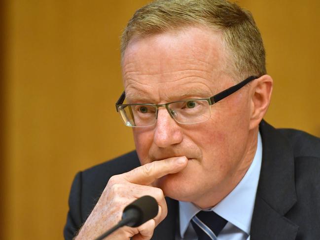 Reserve Bank of Australia Governor Philip Lowe appears before The House of Representatives Standing Committee on Economics at Parliament House in Canberra, Friday, February 7, 2020. (AAP Image/Mick Tsikas) NO ARCHIVING