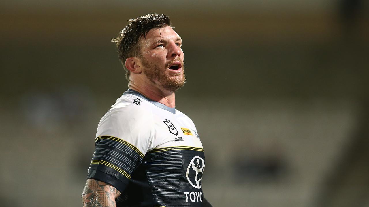 Josh McGuire’s season could be over after the North Queensland Cowboys forward’s R-rated spray at an NRL referee was exposed.