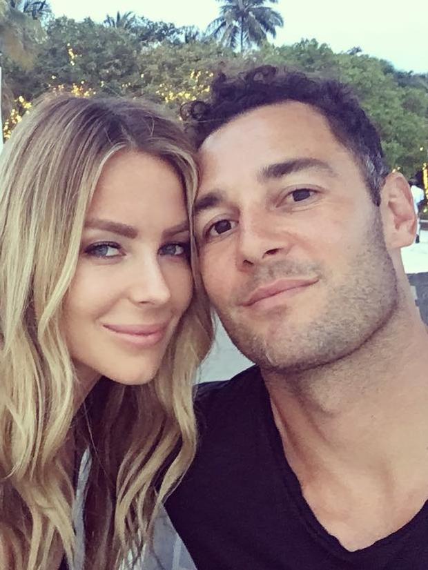 Jennifer Hawkins and Jake Wall.