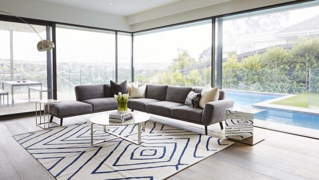 The living room of Jimmy and Nadia Bartel's Newtown home. Credit: Marija Ivkovic.