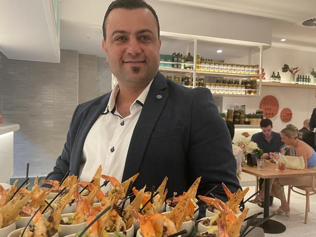 Al Aseel host Ali Zaarour serves up some delicious canapes.