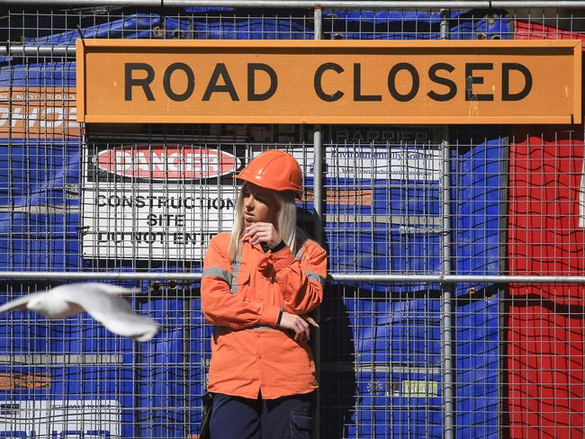 Road to nowhere? There have been many road blocks going up against the light rail project. A second contractor to sue the government is the latest. Picture: Dylan Robinson