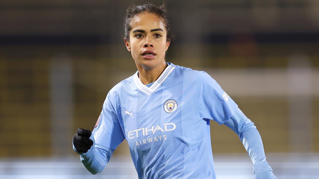 Mary Fowler has forced her way back into Manchester City’s starting XI after she was deprived of minutes in the lead-up to Australia’s Olympic qualifiers. Picture: Matt McNulty / Getty Images