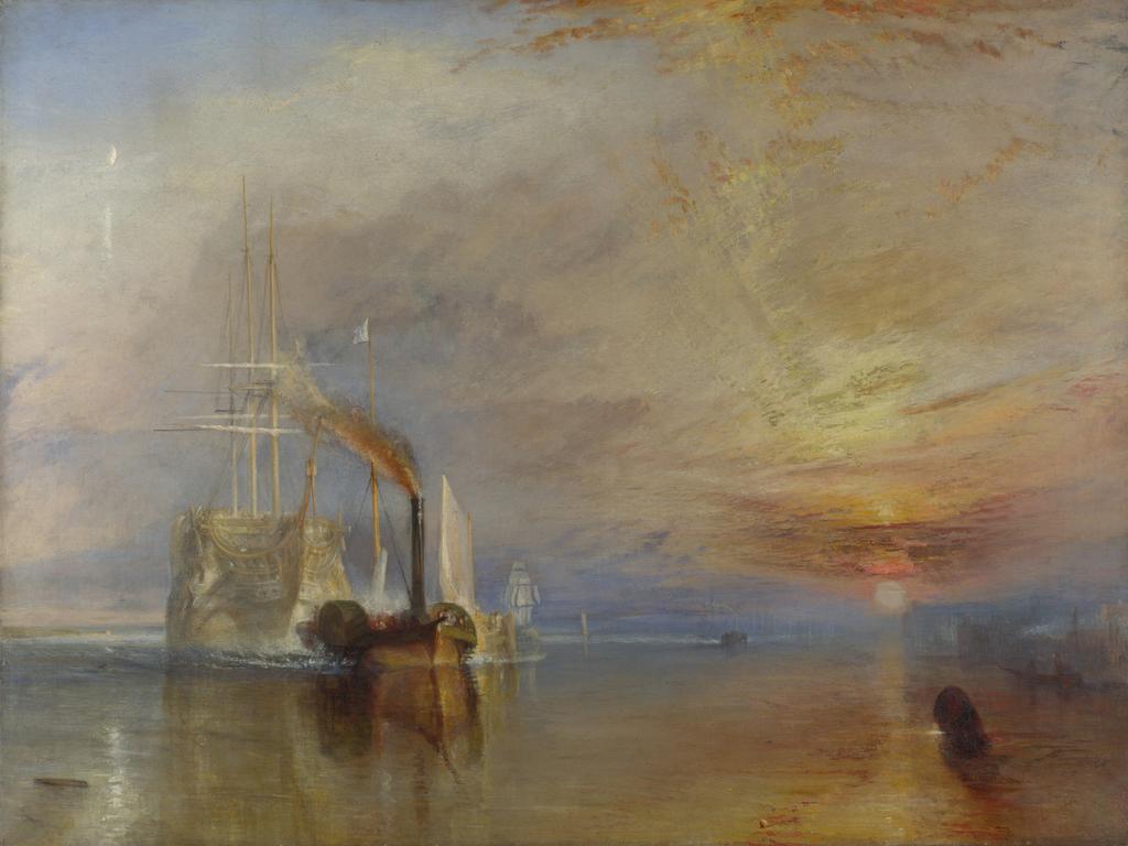 The Fighting Temeraire. 1839, by Joseph Mallord William Turner. National Gallery, London