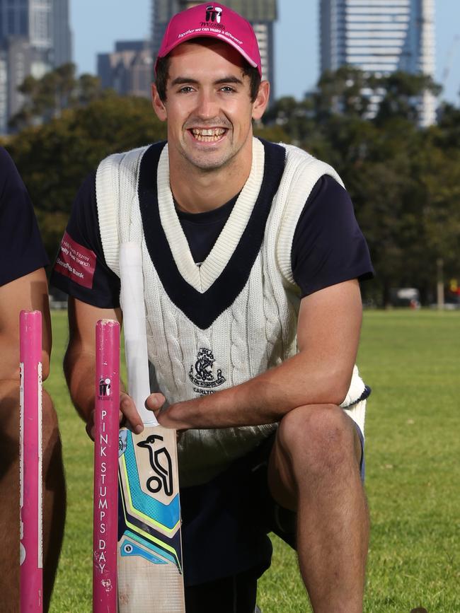 Lachlan McKenna at Carlton Cricket Club. Picture: Stuart Milligan