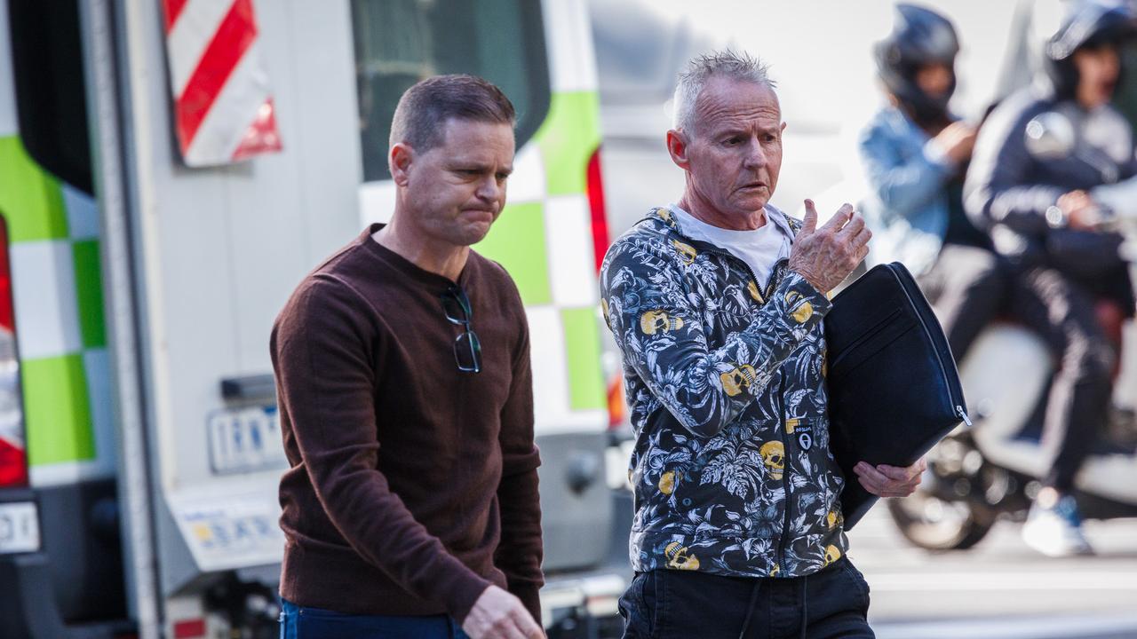 MELBOURNE, AUSTRALIA - MARCH 25, 2025:  Patrick Lennon (patterned top) and Daniel Mario Nikolic, (burgundy top) Both have been charged with burglary with intent to steal $177,000 worth of goodsPicture: NewsWire/ Nadir Kinani