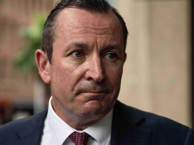 SYDNEY, AUSTRALIA - NewsWire Photos March 7, 2021: Western Australia Premier Mark McGowan speaking to media outside the Federal Court, Sydney. Picture: NCA NewsWire / James Gourley