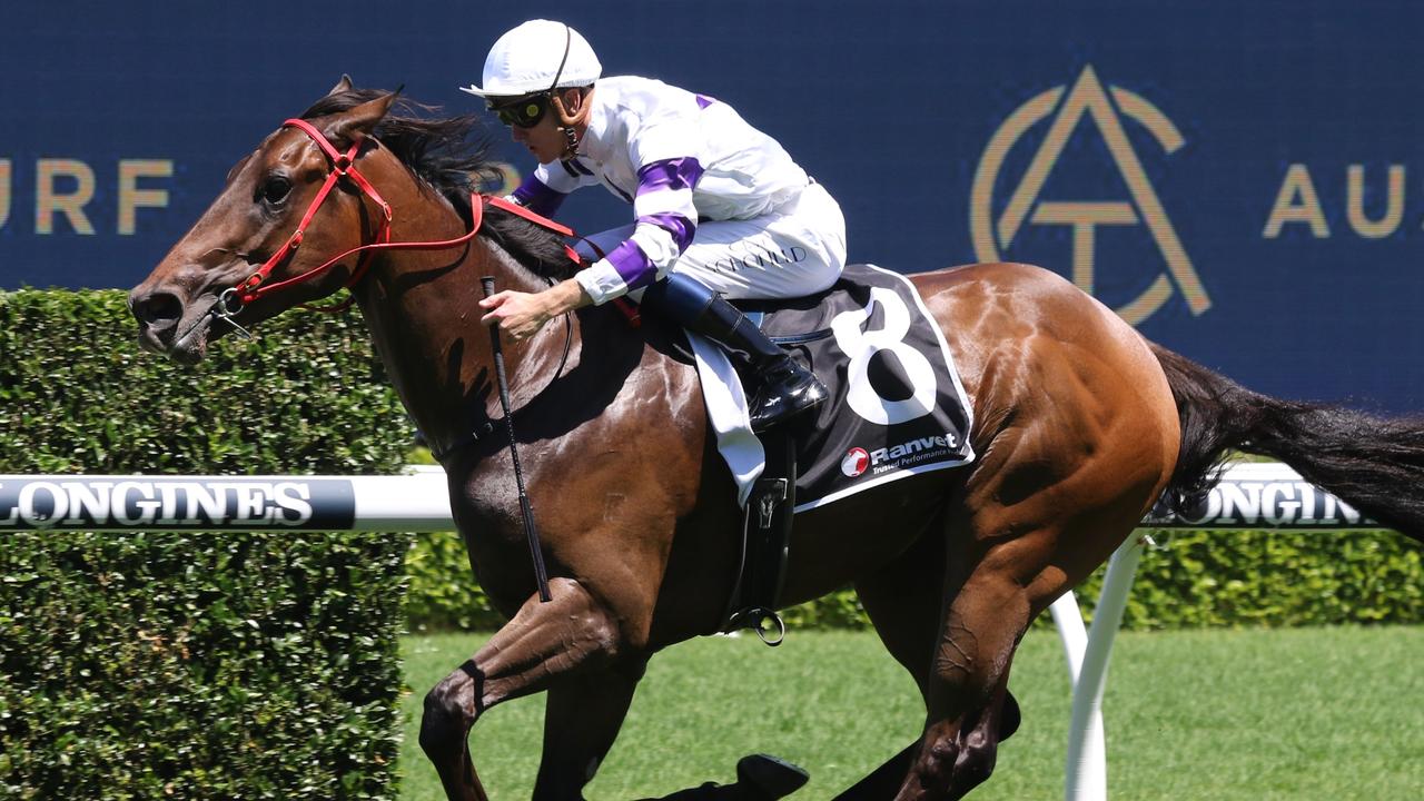 Chad Schofield guides Ramones to victory at Randwick on Boxing Day. Picture: Grant Guy
