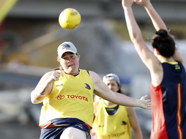 10/12/18 - AFLW - Behind the Scenes with the Adelaide Football Club AFLW team at West Lakes. Sarah Perkins. Picture SARAH REED